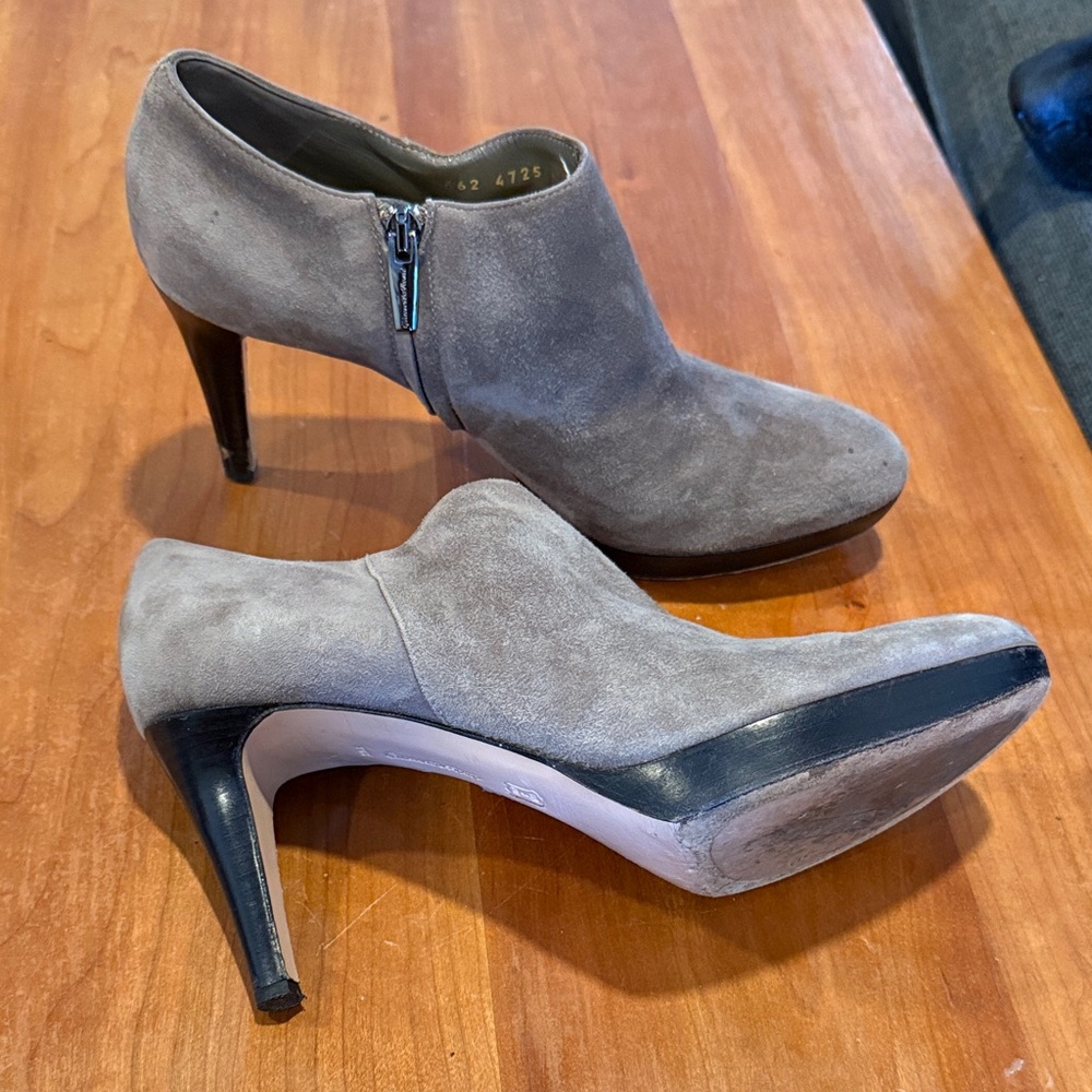 Gianvito Rossi Suede Ankle Booties - Picture 3 of 9